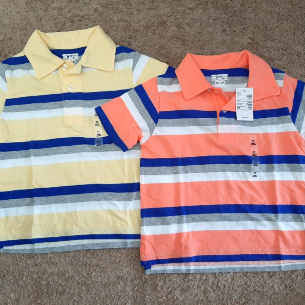 2  NWT The Children's Place Polo Shirts